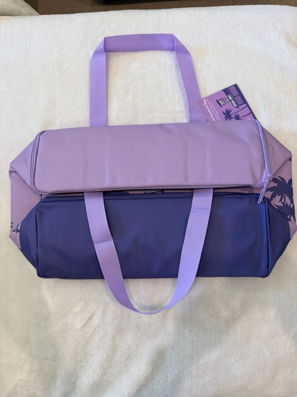 Trader Joe's Large Reusable Insulated Purple/lavender Bag - Picture 2 of 8